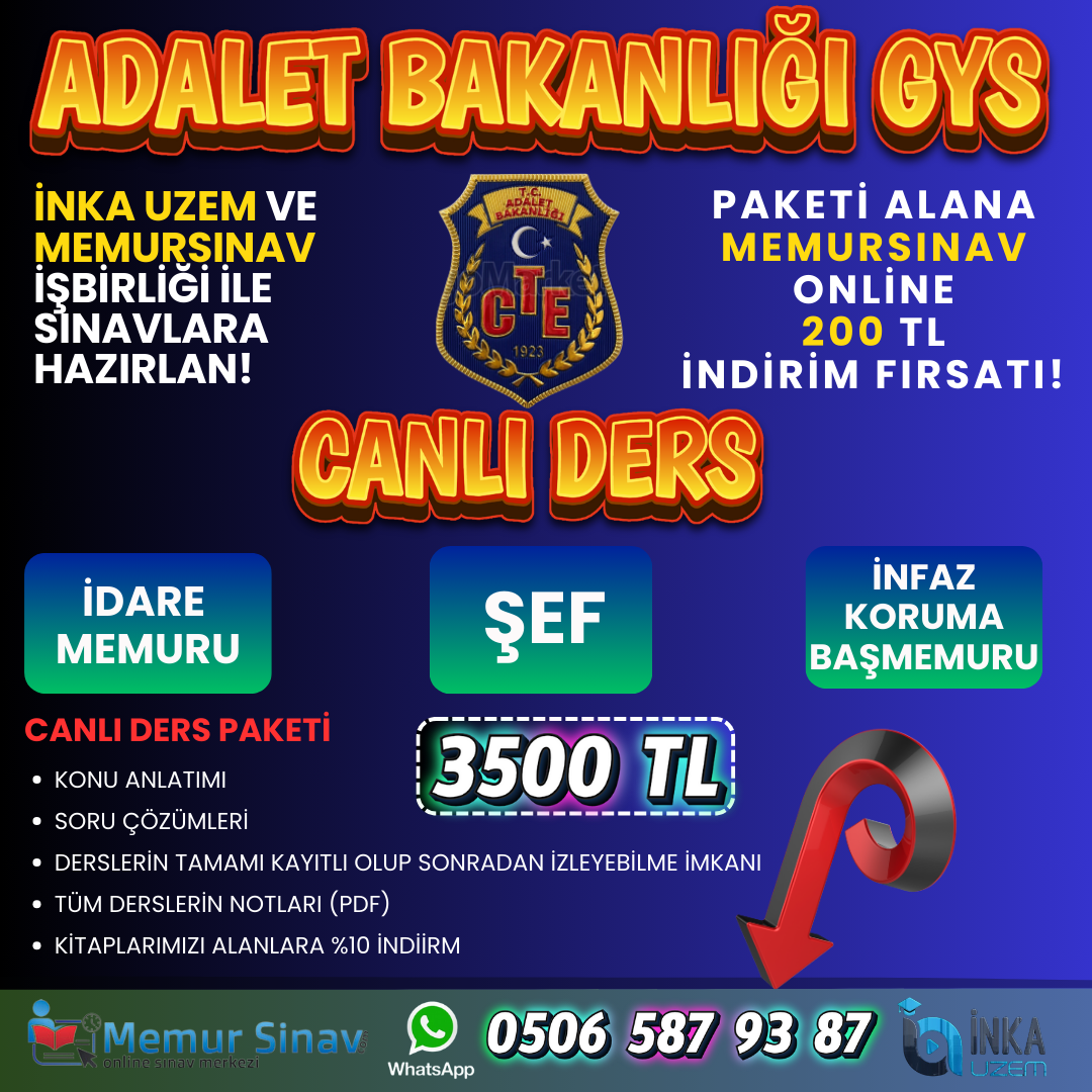 ADALET BAKANLIĞI CTE GYS