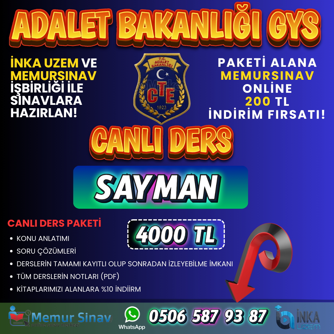 ADALET BAKANLIĞI GYS