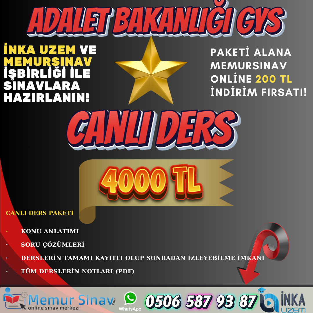 ADALET BAKANLIĞI GYS