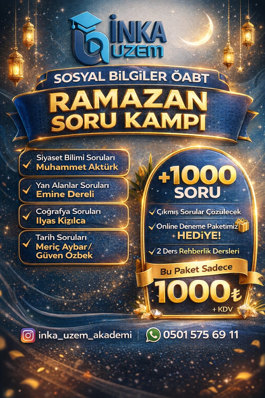 SOSYAL BİLGİLER ÖABT RAMAZAN SORU KAMPI