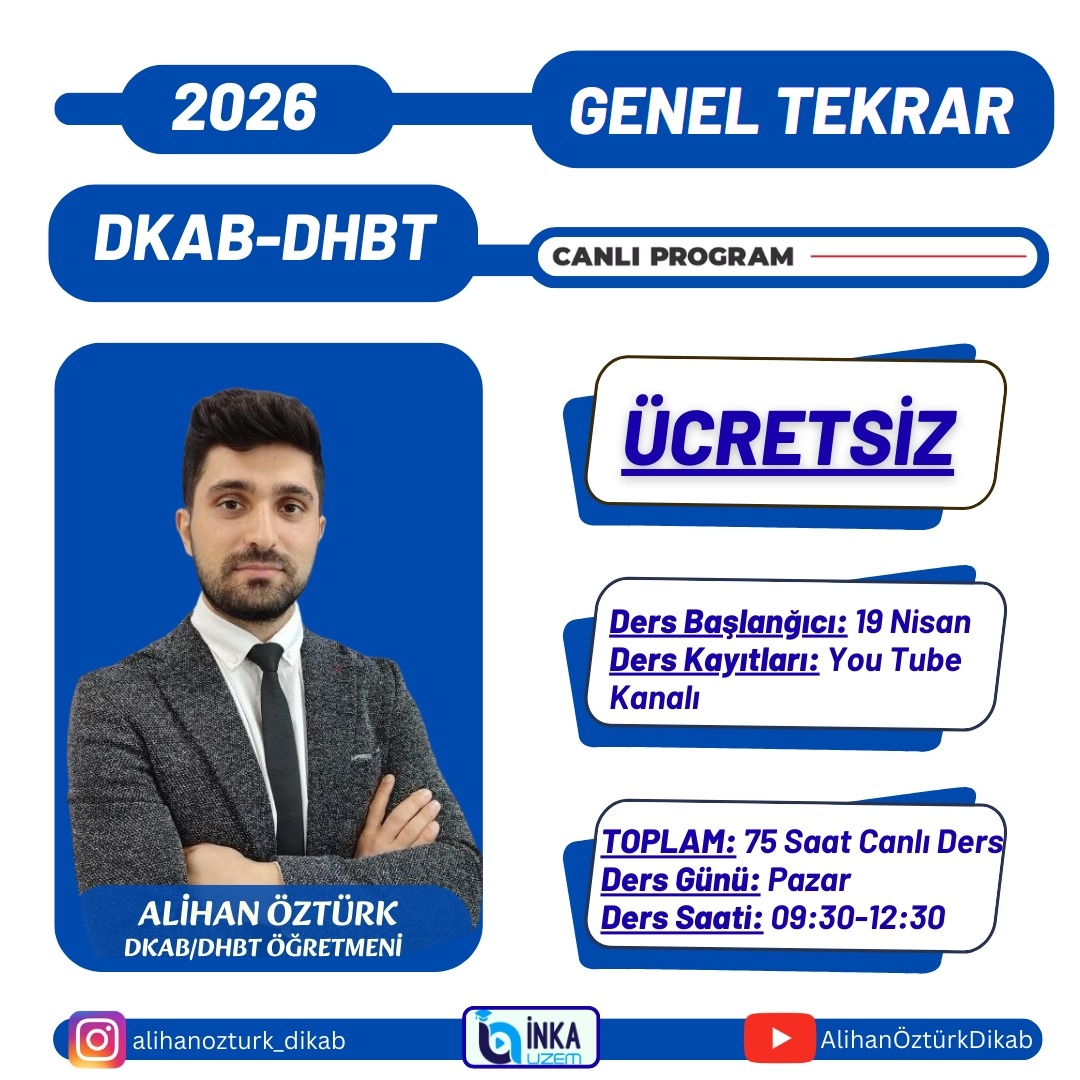 DKAB-DHBT ÜCRETSİZ GENEL TEKRAR KAMPI