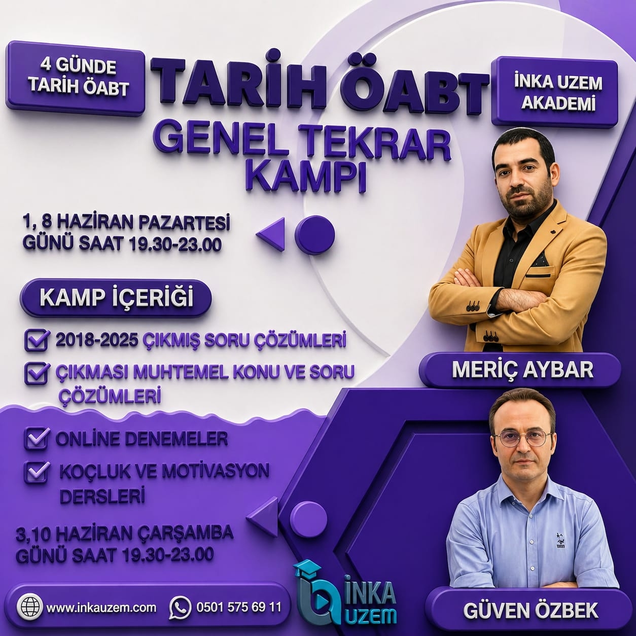 TARİH ÖABT GENEL TEKRAR KAMPI