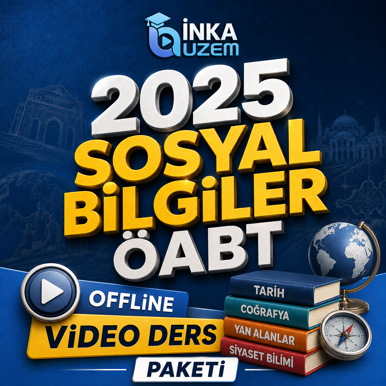 2025 SOSYAL BİLGİLER ÖABT OFFLİNE VİDEO DERS PAKETİ