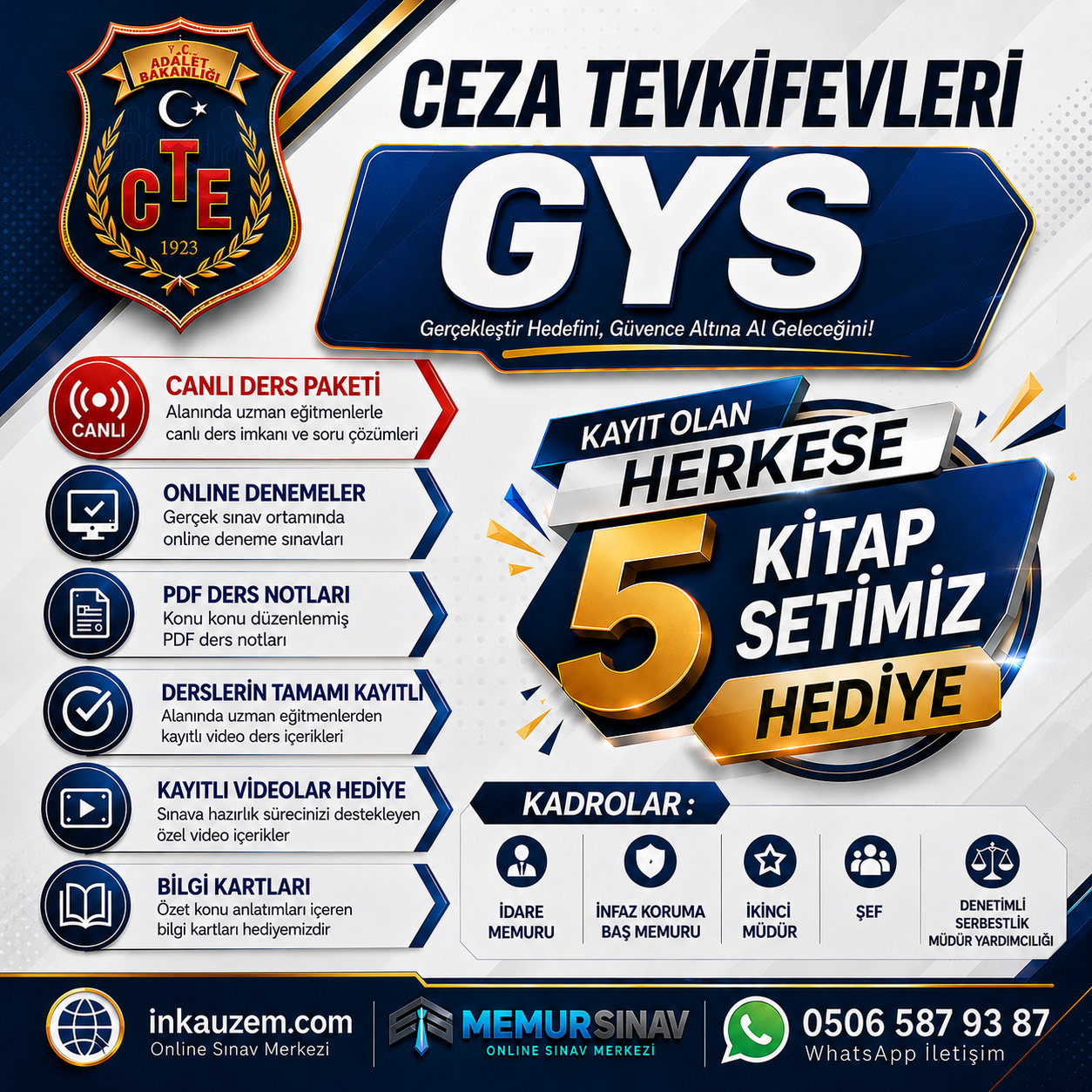 CTE CEZA TEVKİFEVLERİ GYS CANLI DERS PAKETİ