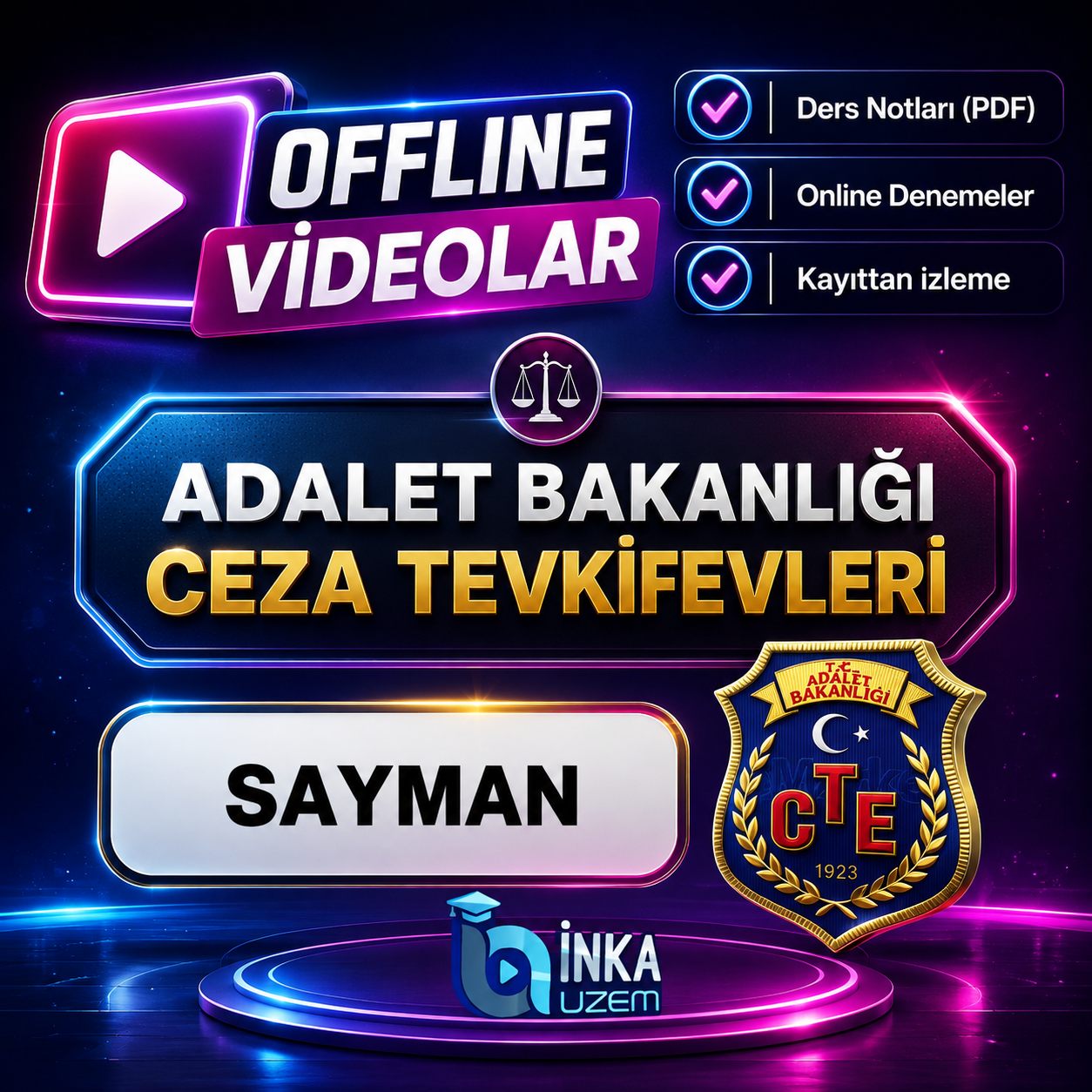 ADALET BAKANLIĞI SAYMAN GYS OFFLİNE DERS PAKETİ